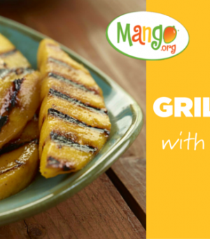 Grilled Mango with Vanilla Ice Cream